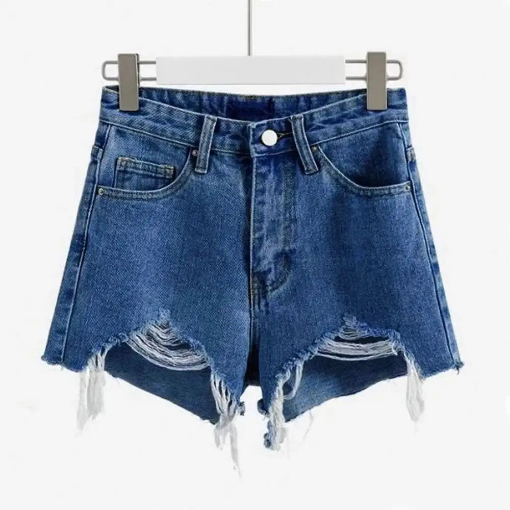 Women's Denim Shorts White Jeans