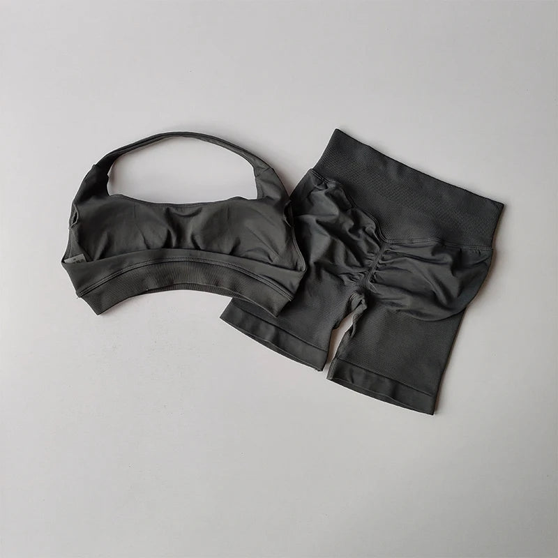 Women's Sports Bras Shorts set