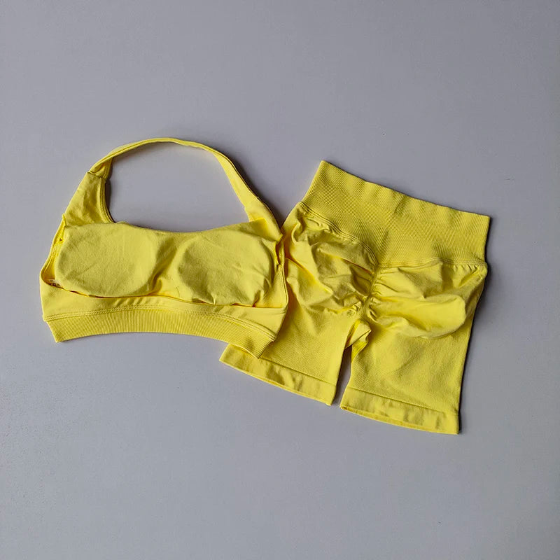 Women's Sports Bras Shorts set