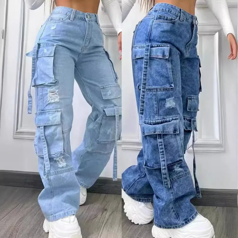Women  Multi-pocket Casual Pants