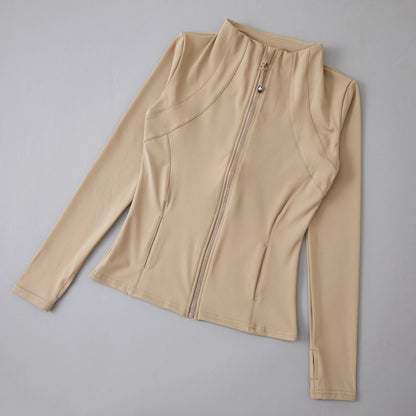 Yoga Clothes Windbreaker Sportswear Woman Running Long Sleeve Sweatshirt