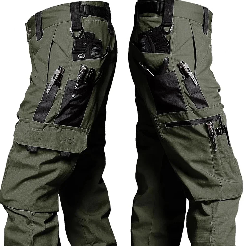 Men Waterproof Multi-pocket Wear-resistant Cargo Pant