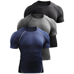 T Shirt Men Summer Sportswear Running Athletic Gym Workout Shirts