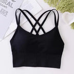 Sexy Women Tops bra Breathable Soft Fitness Beauty Solid Color Bra