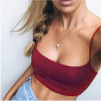 Black White Bottoming Tanks Bra Underwear Vest Tops