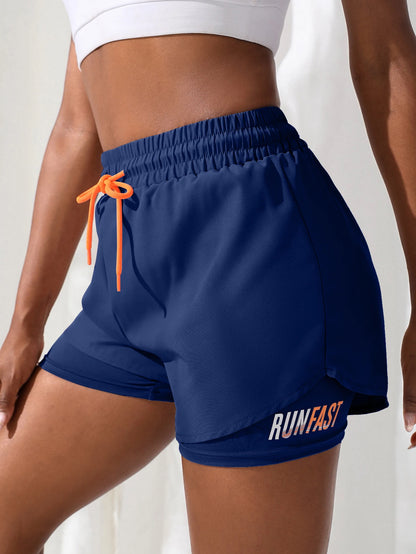 Women's High Rise Yoga Shorts With Elastic
