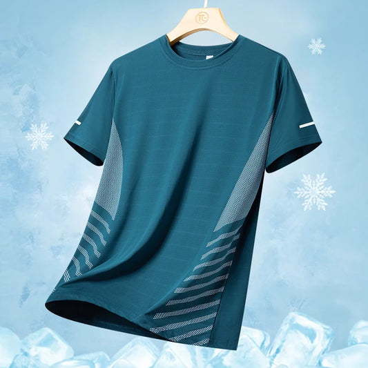 Running T-shirt Men Fitness Sports T-shirt 5XL