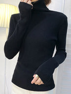 Women Sweater Knitted Soft Pullovers Cashmere