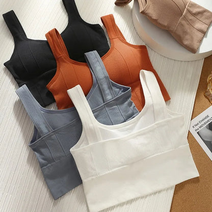 Sports Bra Anti-Sweat Fitness Top Women Seamless Yoga Bra