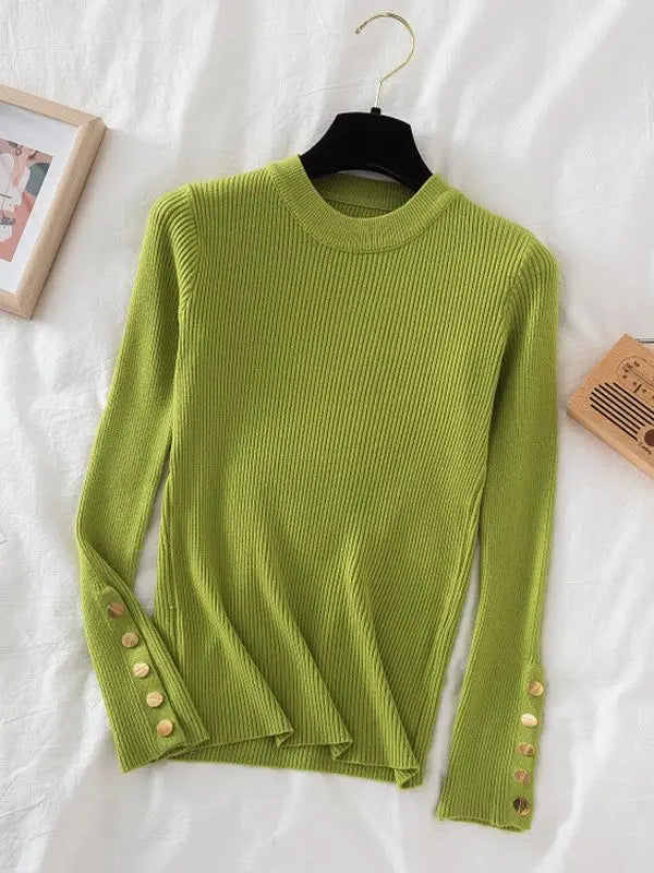 2025 sweater pullovers khaki casual autumn winter