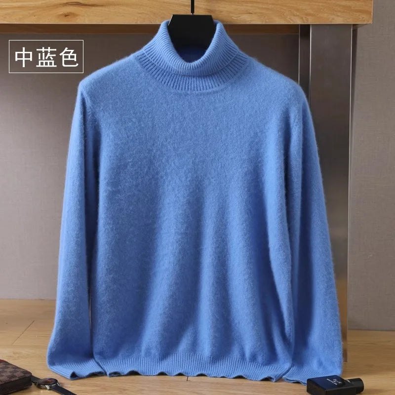 Men's Sweater High Winter New Tops Long Sleeve High-End Jumpers