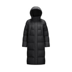 Women Long Length Loose Hooded Coat Simple Down Jacket
