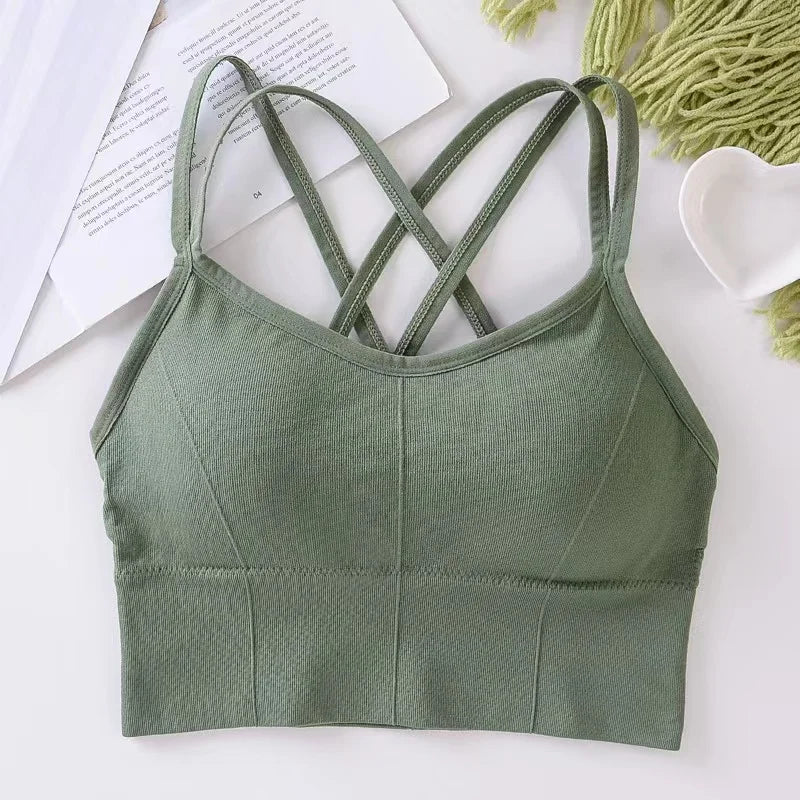 Sexy Women Tops bra Breathable Soft Fitness Beauty Solid Color Bra