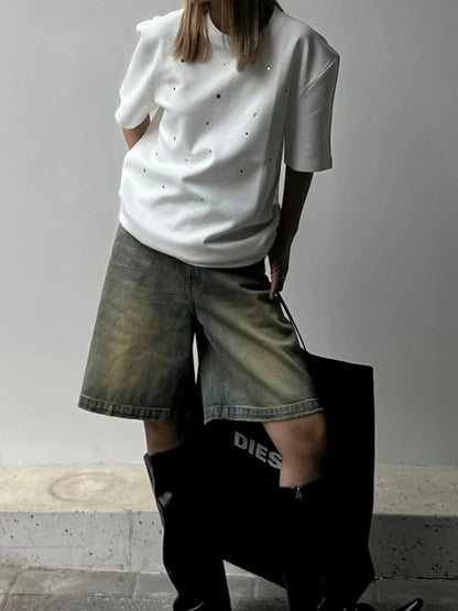 Denim Shorts Women  High Waist Clothing New