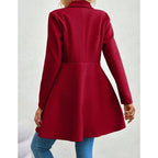 Women's Coats Winter Solid Color Long Sleeve Outerwears