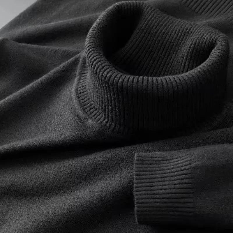 New Mens Sweaters Solid Color business Tops