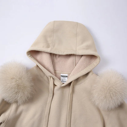 New Arrival Autumn Winter Hoodie Women Fleece Pullover With Hood
