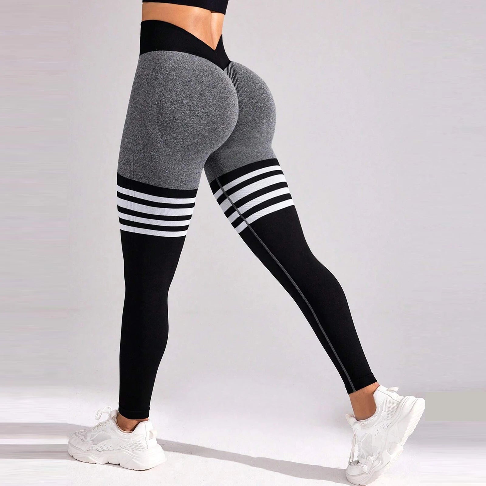Women Stripes Leggings