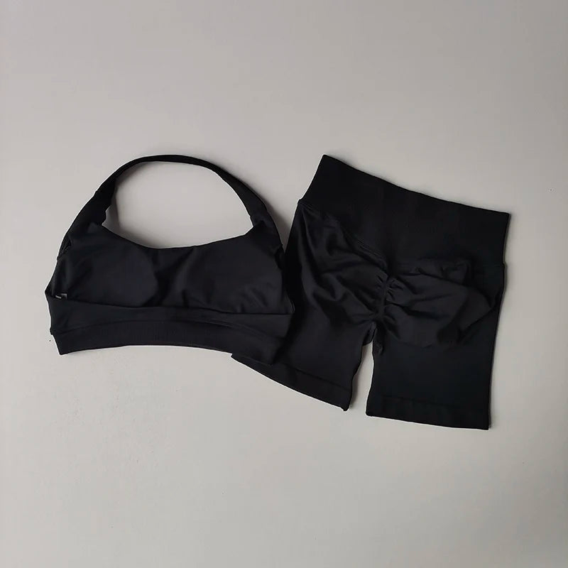 Women's Sports Bras Shorts set
