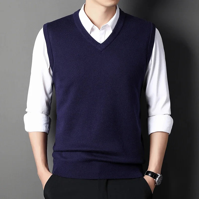 Men's Sweater Vest Casual Fashion Warm Top