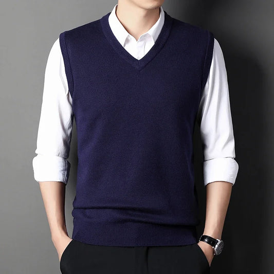 Men's Sweater Vest Casual Fashion Warm Top