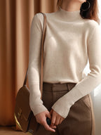 Women Fashion Turtleneck Pullover Top