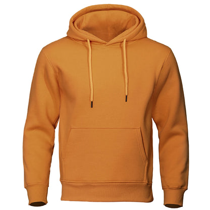 Men Hoodies Fleece Warm Mens Sweatshirt