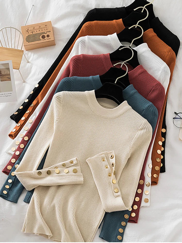 2025 sweater pullovers khaki casual autumn winter