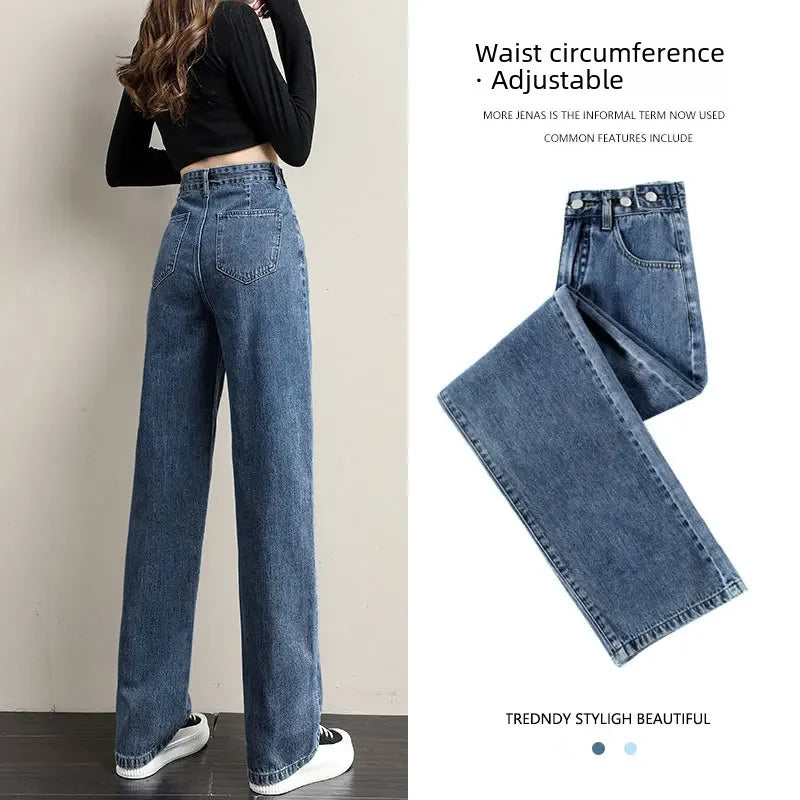 Loose Women Jeans High Waist Design Casual Style