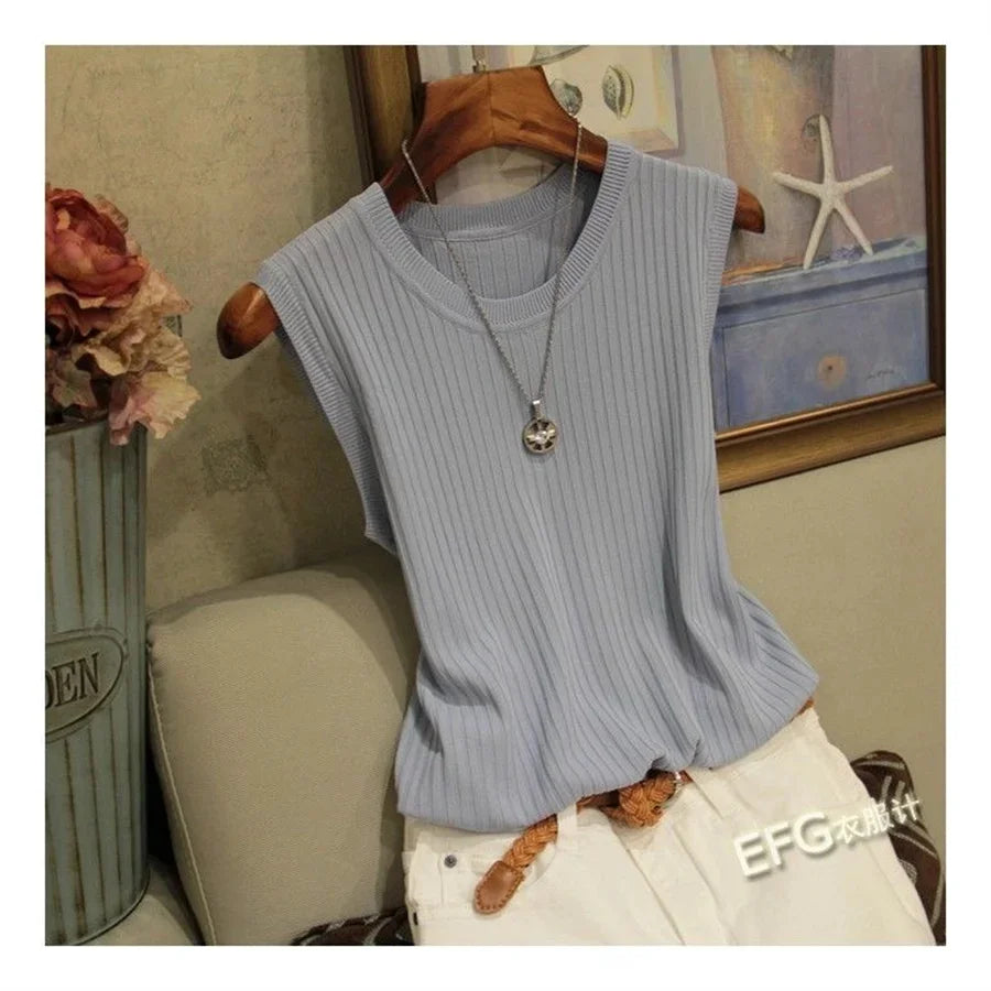 Summer Sleeveless Blouse for Women