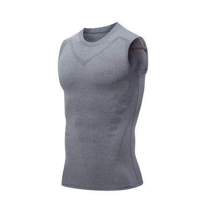 Mens Gym Shirt Sleeveless Quick Dry Sportswear