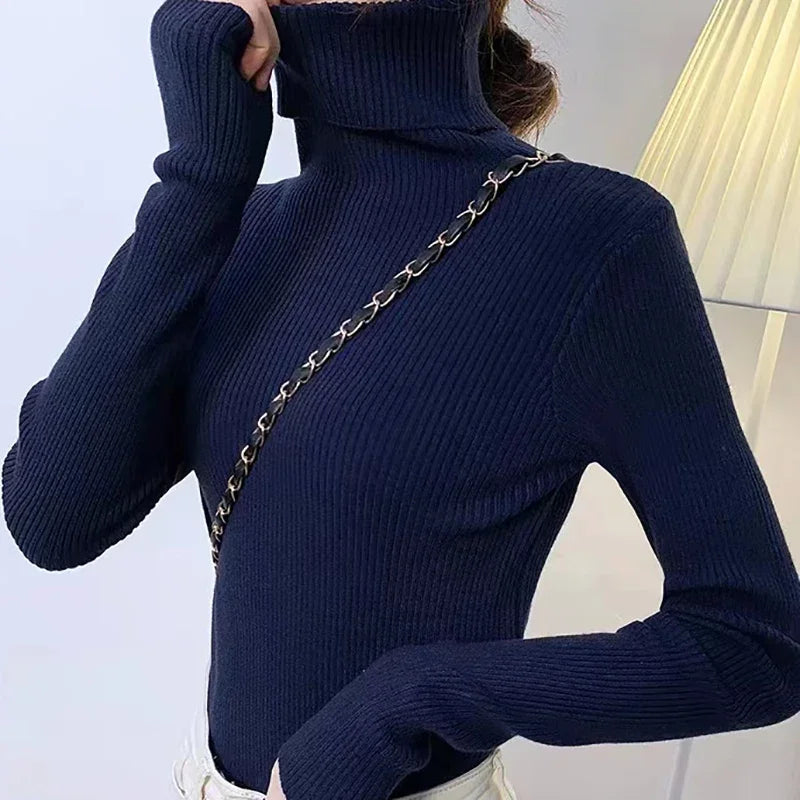 Women Sweater Knitted Soft Pullovers Cashmere