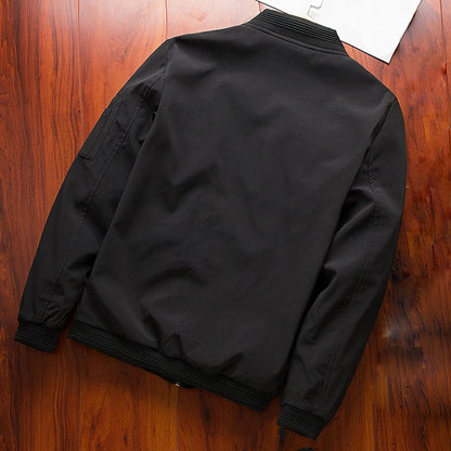 Men Thin Slim Long Sleeve baseball Jackets
