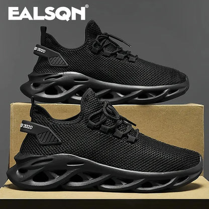 Men Sports Running Black Jogging Shoes