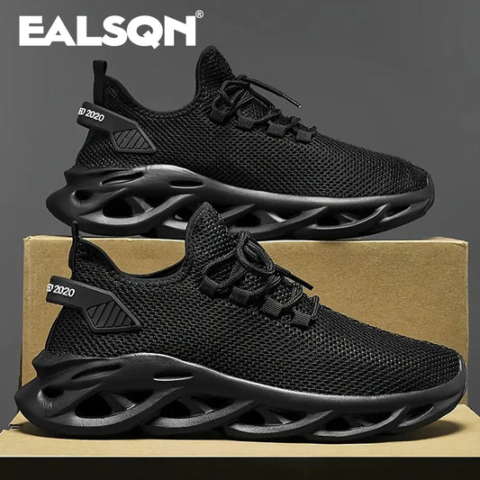 Men Sports Running Black Jogging Shoes