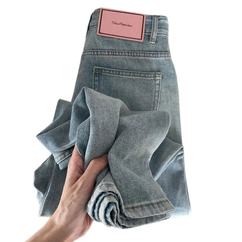 Women Wide Leg Baggy Jeans Long Skater Trousers