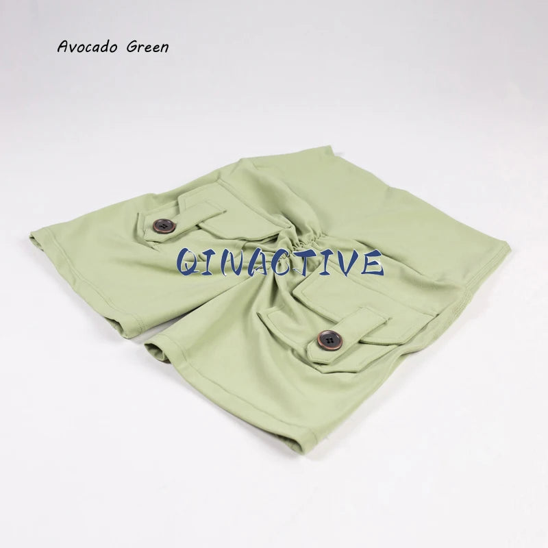 Yoga Shorts for Women Pocket Scrunched Butt Gym Leggings