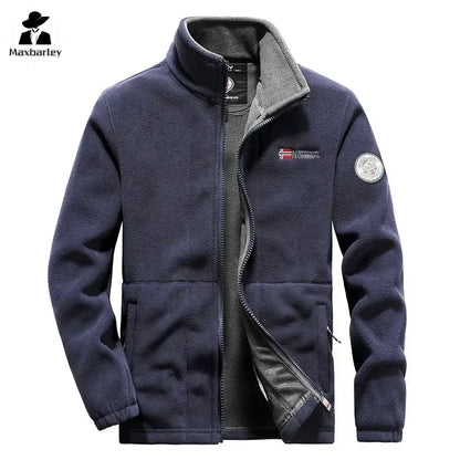 New Men Fleece Jacket Pockets Thicken Polar Jackets Cold-Proof Overcoat Plus Size Women Coat Winter Windbreaker Jackets For Men