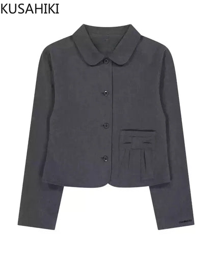 Japanese Style Suit Jacket coat for Women