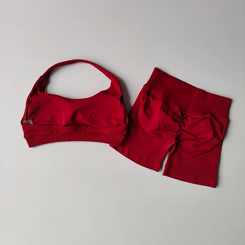 Women's Sports Bras Shorts set
