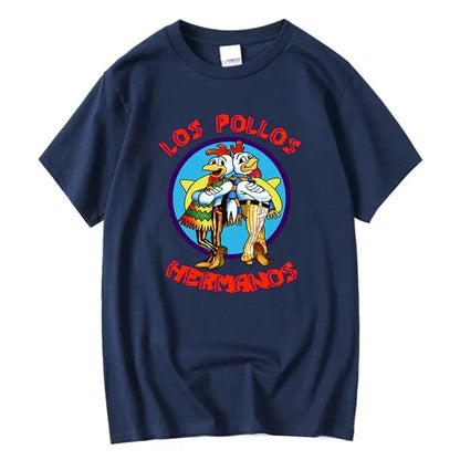 Printed T-Shirt Men Fashion Casual Short Sleeves