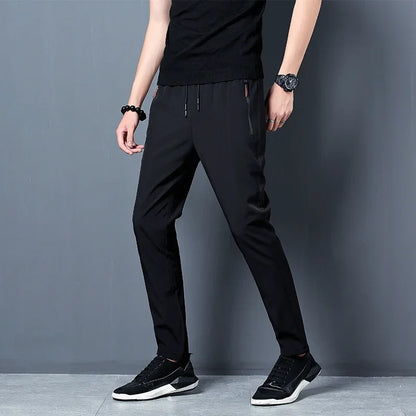 Men's Casual Pants Stretch Slim Fit Elastic Waist Jogger