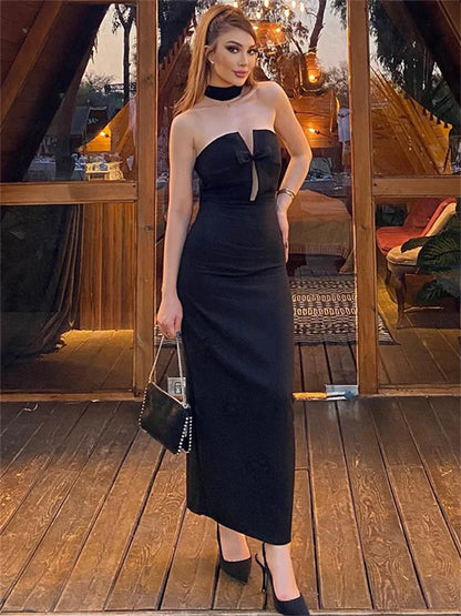 Long Dress For Women Backless Clothes