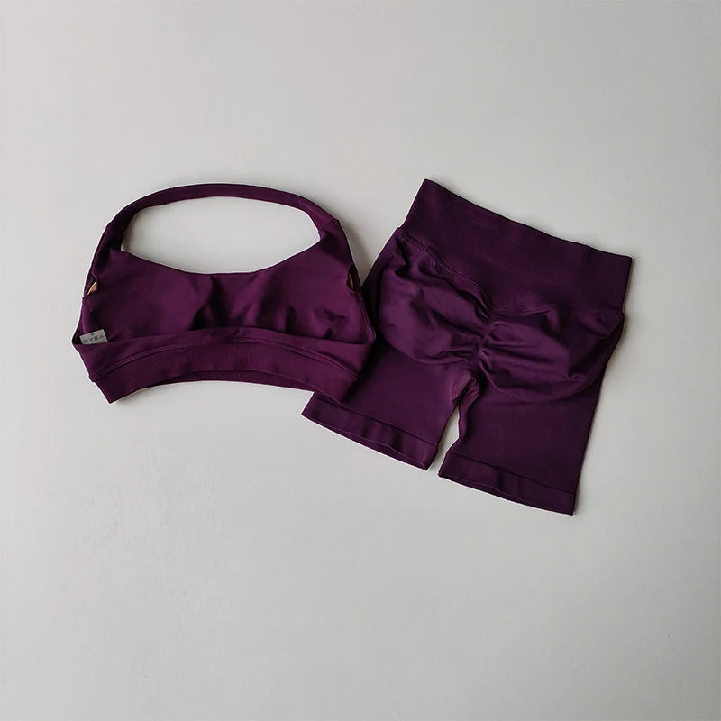 Women's Sports Bras Shorts set