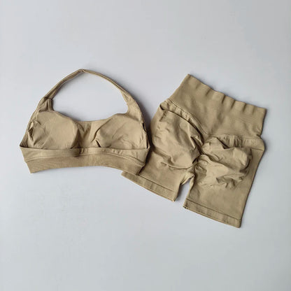 Women's Sports Bras Shorts set