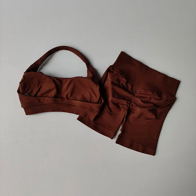 Women's Sports Bras Shorts set