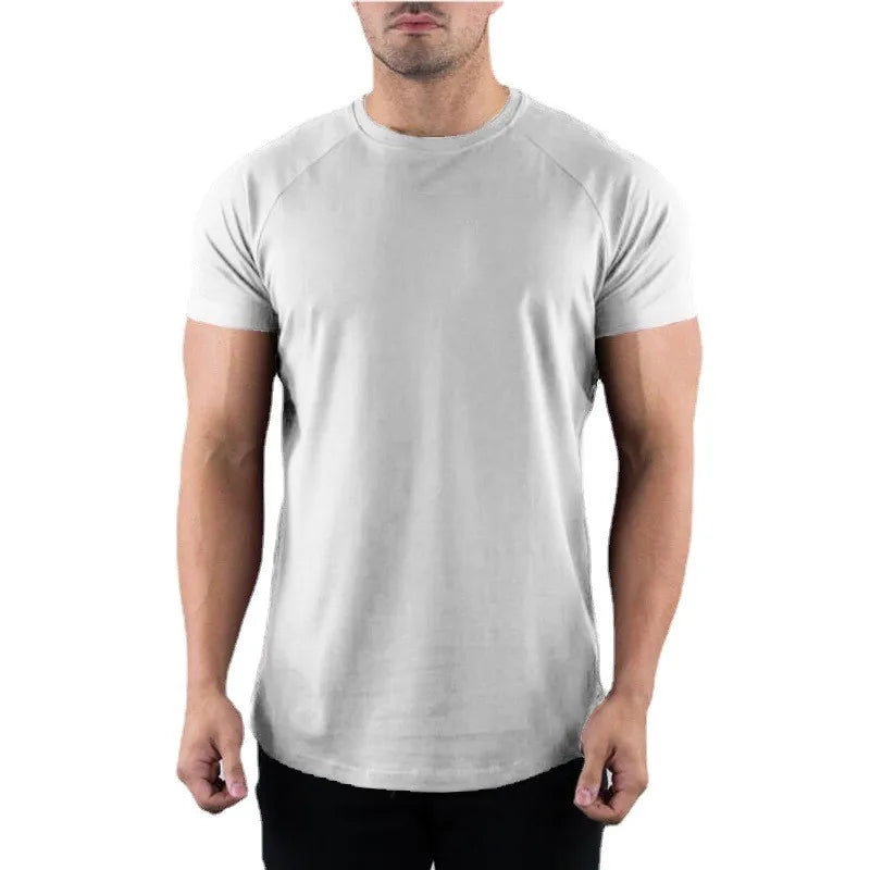 Mens Slim Fit Sports Short Sleeve T-shirt