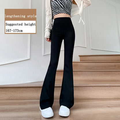 Women Flare Pants Slim High Waist Streetwear Leggings
