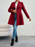 Women's Coats Winter Solid Color Long Sleeve Outerwears