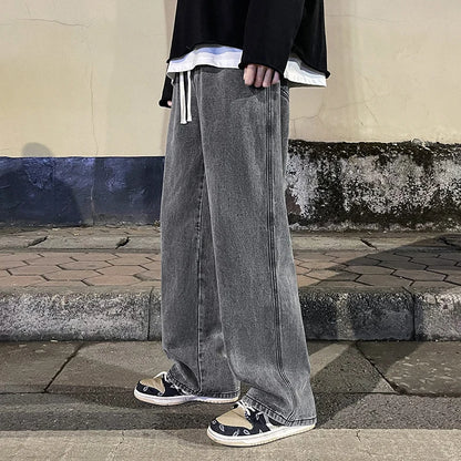 Four Seasons Loose Straight Wide Leg Pants Unisex Pants